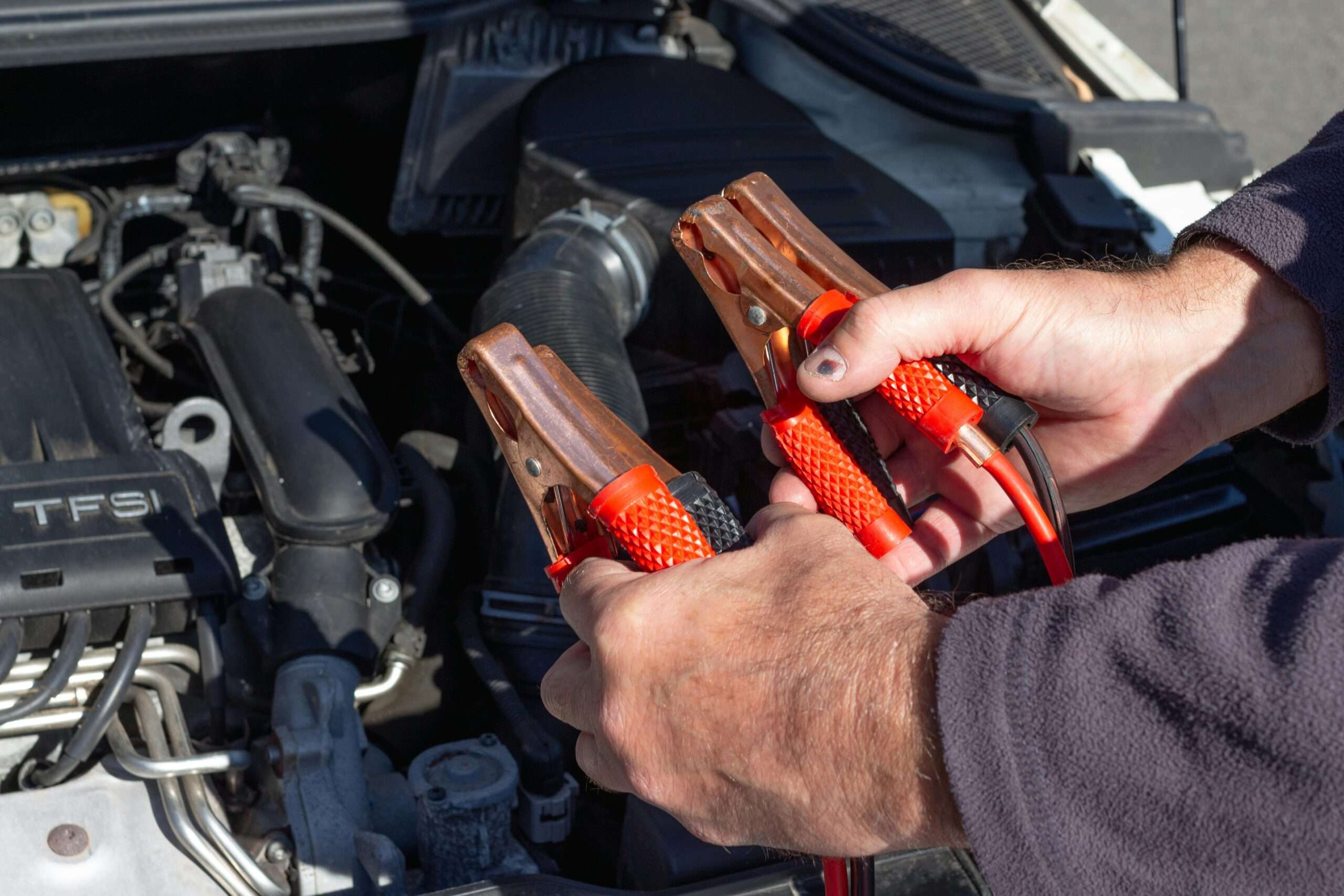 Car Battery charge at home.